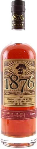 1876 Texas Port Barrel Finish Straight Bourbon Whiskey
