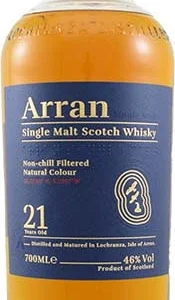 Arran 21 Year Old Single Malt Scotch Whisky